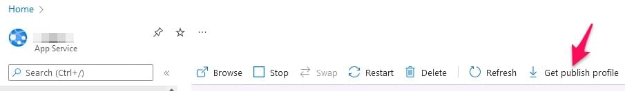 Azure Get Publish Profile